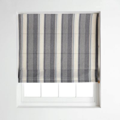 Collection Coastal Stripe Roman Blind - 3ft - Blue.